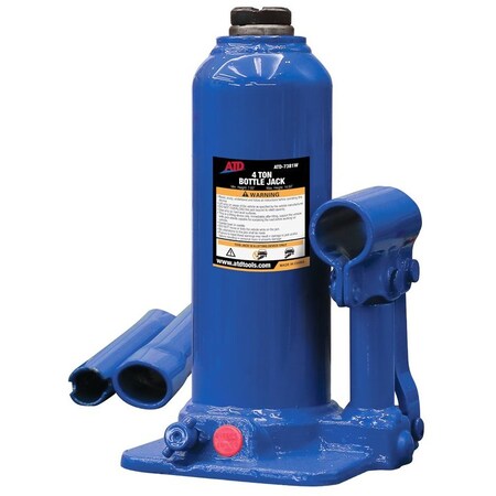 Atd Tools ATD 4-Ton Heavy-Duty Hydraulic Side Pump Bottle Jack 7381W